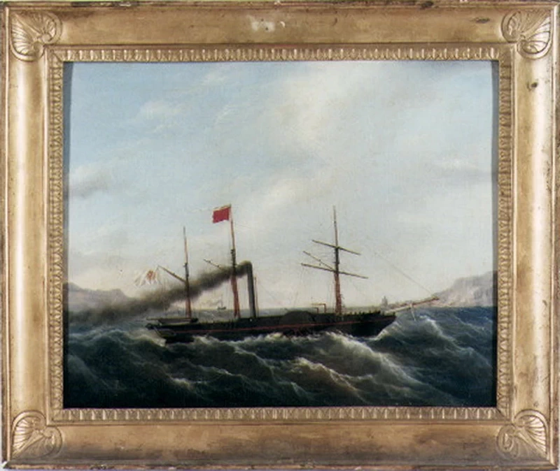La Real Ferdinando in navigazione - Certosa di S.Martino, Napoli